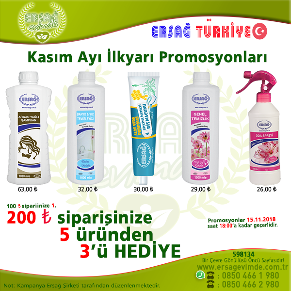 Kasim 2018 ilk yari Ersag Promosyon